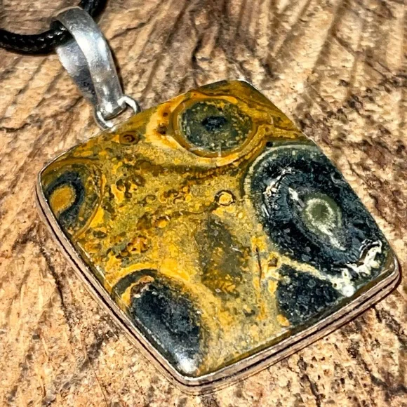 Yellow Green Bumblebee Jasper 2” - Picture 11 of 14